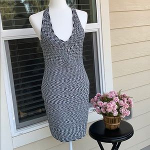 Black and white guess dress